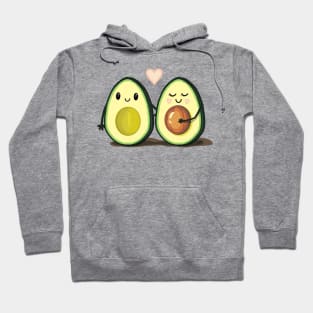 Two Halves Avocado Couple Hoodie